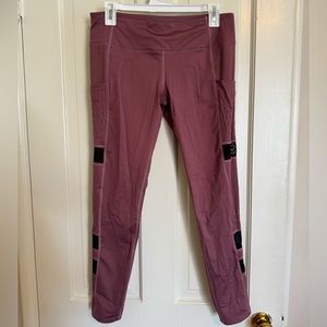 Virus Capri Mauve Leggings - Large